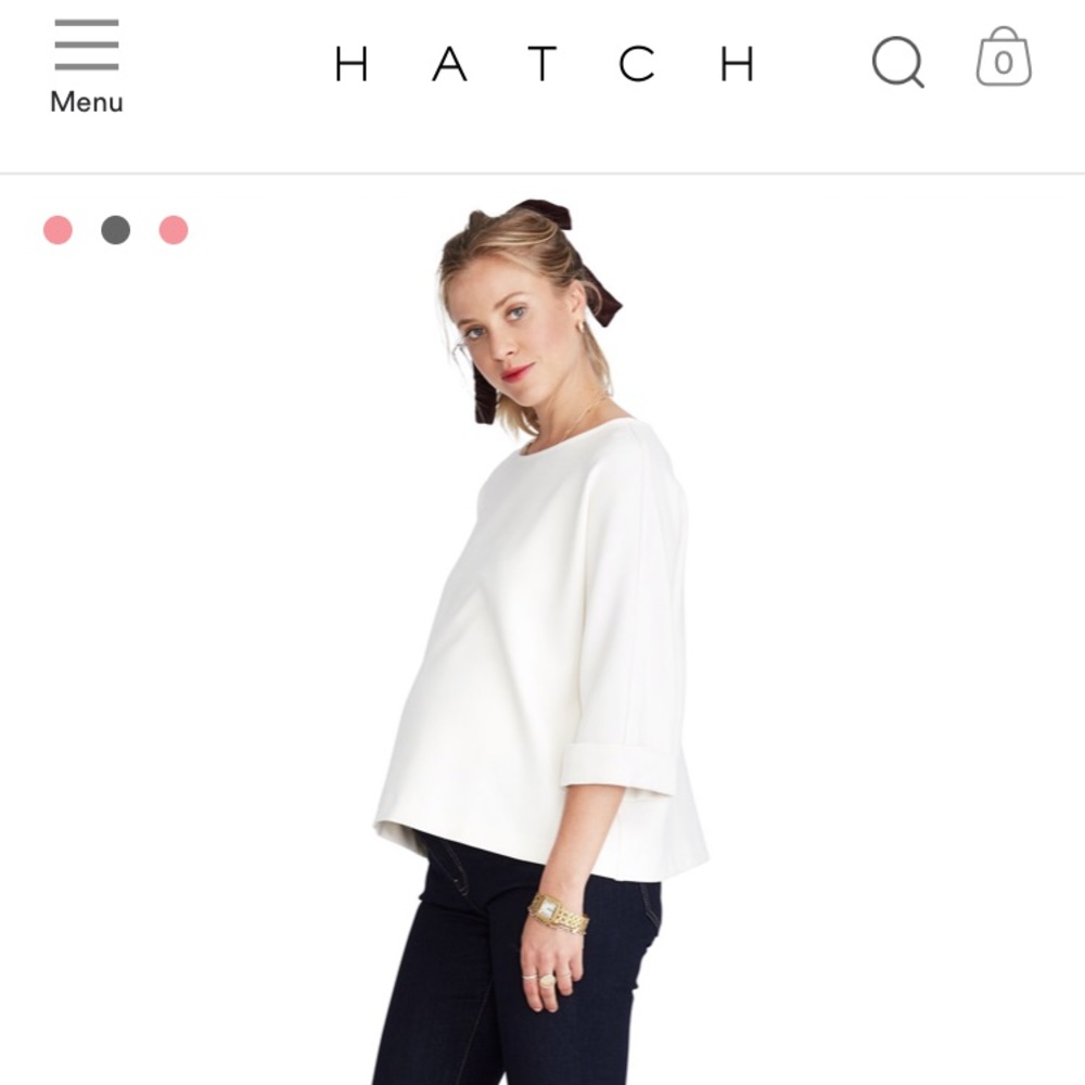 NWT Hatch Collection (maternity) navy top